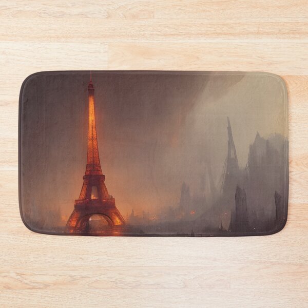 Item preview, Eiffel Tower Paris Post Apocalyptic Art designed and sold by Ameiva-Apparel.