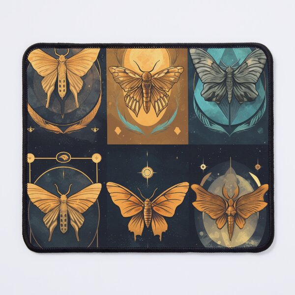 Item preview, Moth Pattern designed and sold by Moth & Antler Media.