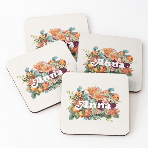 Item preview, Anna Bohemian Flower Name Collage designed and sold by Trish Dish.