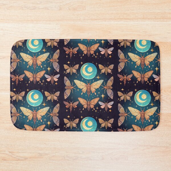 Item preview, Moth Pattern designed and sold by Moth & Antler Media.