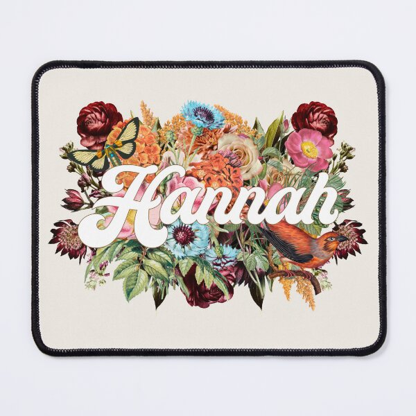 Item preview, Hannah Bohemian Vintage Flower Name Collage designed and sold by Trish Dish.