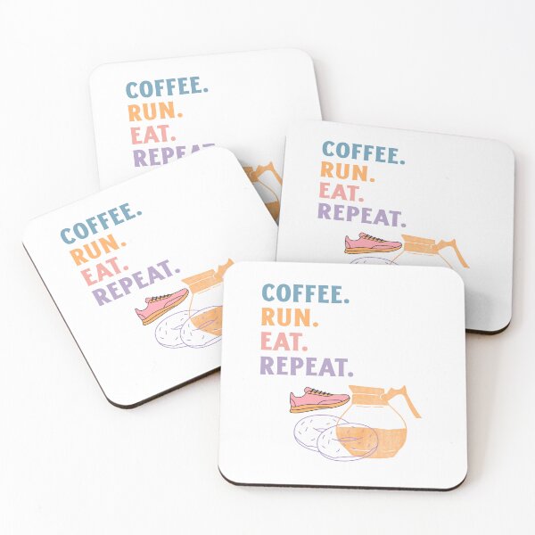 Item preview, Coffee Run Eat Repeat designed and sold by DesignedByRHB.