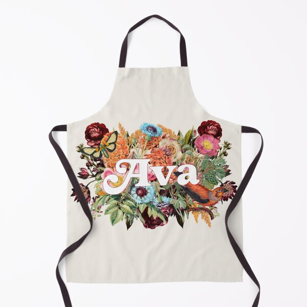 Item preview, Ava Bohemian Vintage Flower Name Collage designed and sold by Trish Dish.