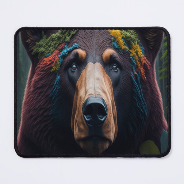 Item preview, Colorful bear watching you designed and sold by artwealllove.