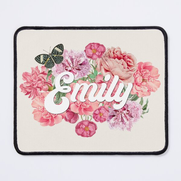 Item preview, Emily Bohemian Vintage Flower Name Collage designed and sold by Trish Dish.