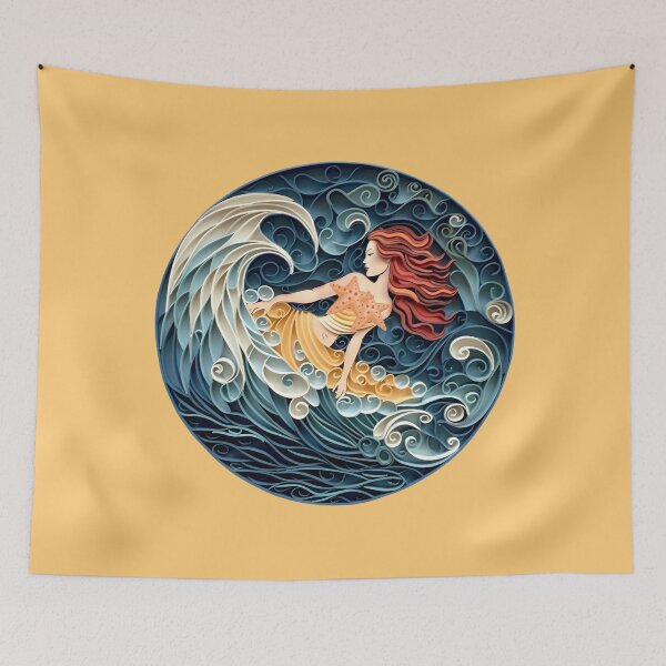 Item preview, Mermaids Tails in the Tide designed and sold by AdiRemba.