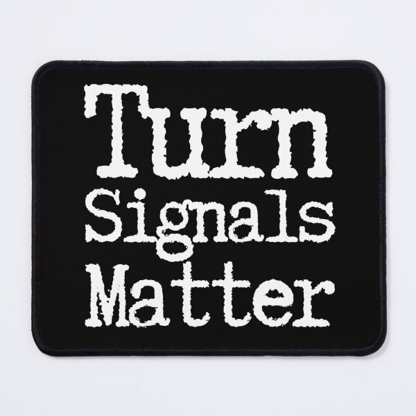 Item preview, Turn Signals Matter White Letter Typewriter Font designed and sold by GFamilyC.