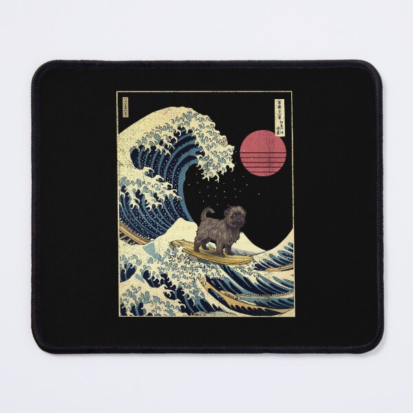 Item preview, Affenpinscher Kanagawa Japanese Surfing Wave designed and sold by rafaeltto.