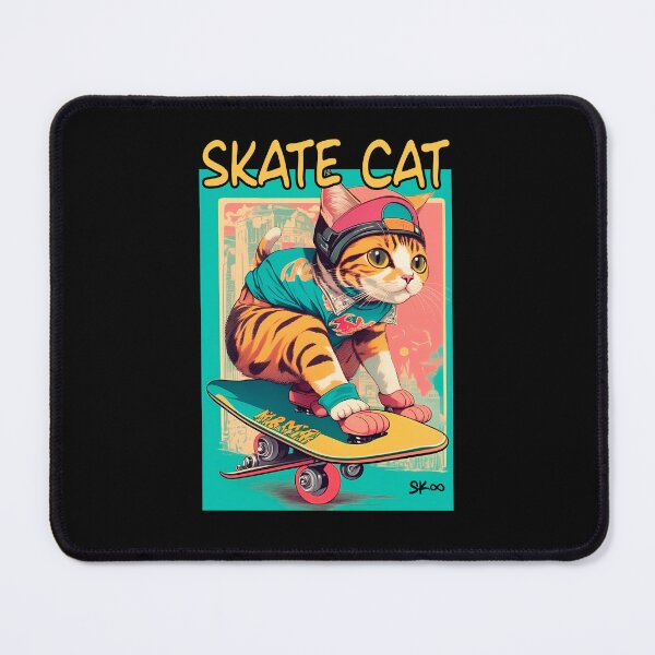 Item preview, Skate Cat Vintage Tee, Funny Retro Animals on Skateboards designed and sold by PrintOfi.