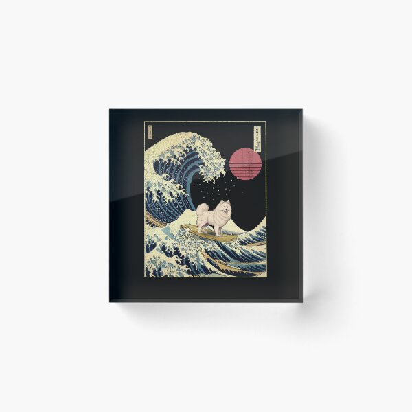 Item preview, American Eskimo Kanagawa Japanese Surfing Wave designed and sold by rafaeltto.