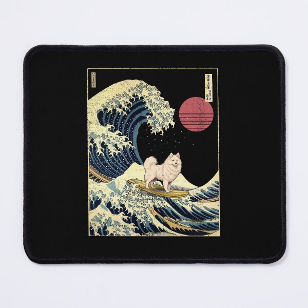 Item preview, American Eskimo Kanagawa Japanese Surfing Wave designed and sold by rafaeltto.