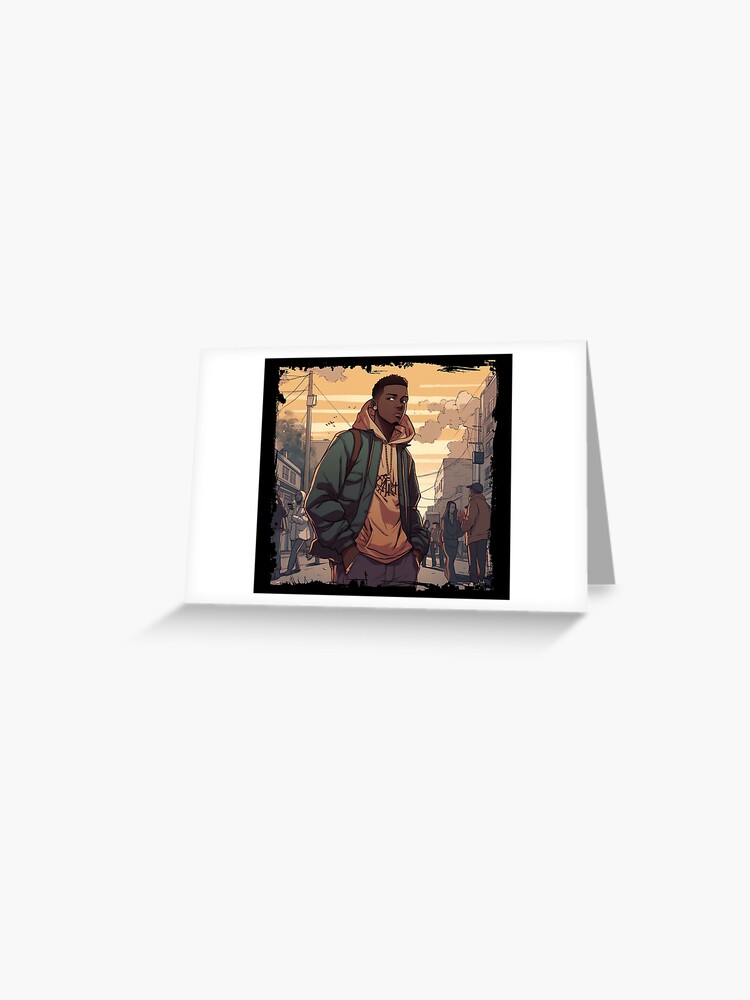 Rap & Hip Hop Music Album Cover - Anime Shirt Greeting Card Rap & Hip Hop Music Album Cover - Anime Shirt Greeting Card