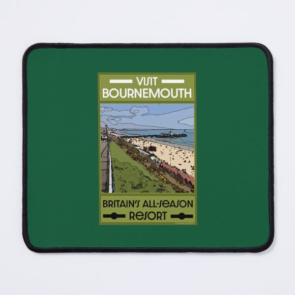 Item preview, Vintage Bournemouth Retro Art s -  Inspired Travel s - Bournemouth Seaside designed and sold by MyclothingArttt.