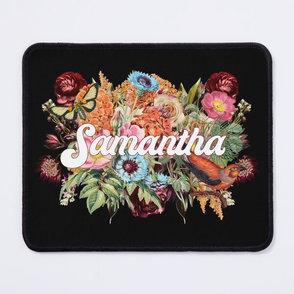 Item preview, Samantha Boho Vintage Flower Name Collage designed and sold by Trish Dish.
