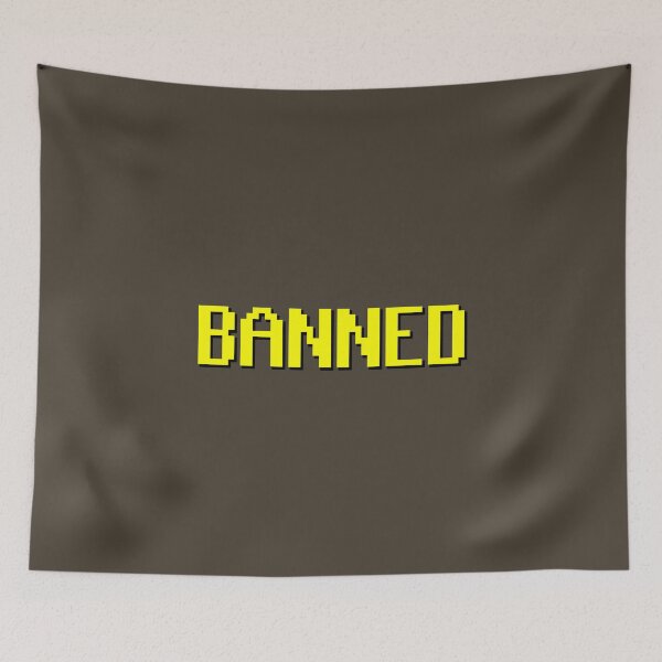 Item preview, OSRS Meme BANNED designed and sold by RedPremium.