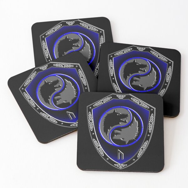 Item preview, VIKING SHIELD 11 Wolves with (URUZ – Physical Strength, Speed, Untamed Potential) designed and sold by Garden Of Nightmares.