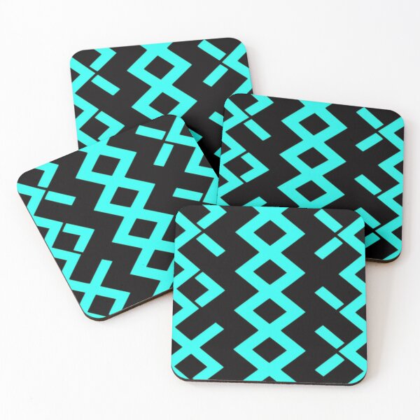 Item preview, Cyan black pattern designed and sold by Artcolage87.