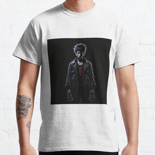 Eclipse of Darkness: Grim Minimalist Portrait Classic T-Shirt