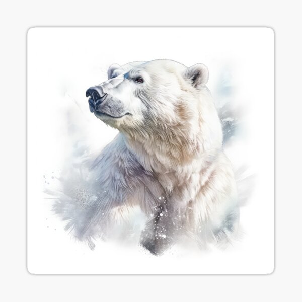 I Love Polar Bear Arctic Animal Ice Bear Lover' Sticker