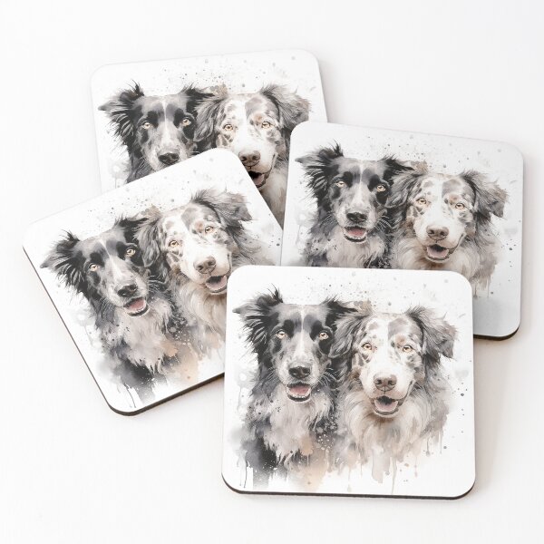 Item preview, Loyal Friends: Watercolor Portrait of Mongrel Dogs designed and sold by Casanova Originals.