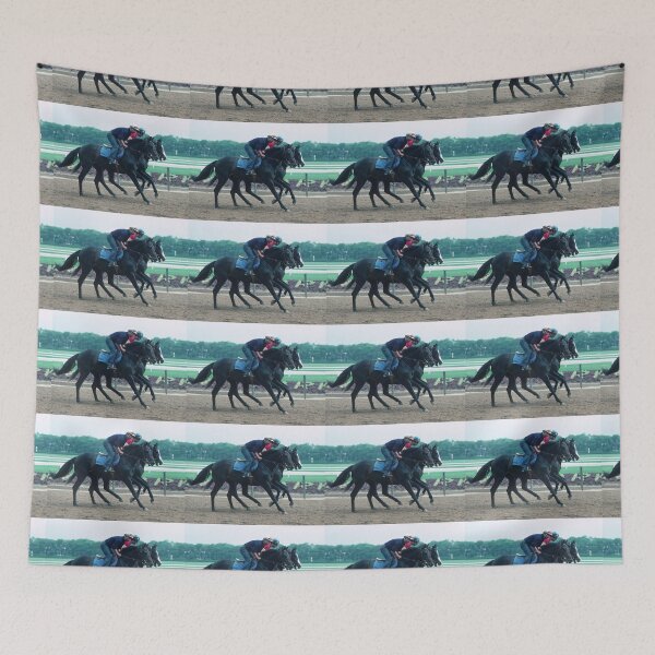 Item preview, TWO BLACK HORSES GALLOP  C2023 Steve Yellowbear designed and sold by SteveYellowbear.