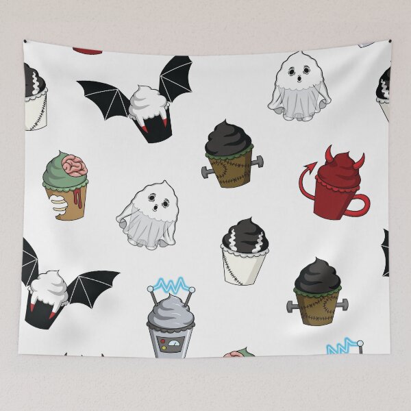 Item preview, Cupcake Monster Pattern designed and sold by Creepy-Cupcakes.