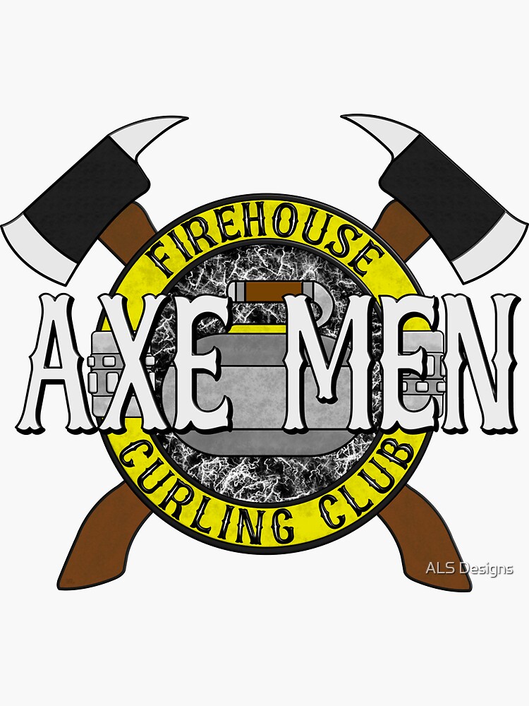 Axe Men Yellow Stone Sticker for Sale by AlsCustomDesign Redbubble