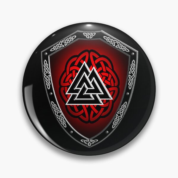 Item preview, VIKING SHIELD 10 (Valknut) designed and sold by Garden Of Nightmares.