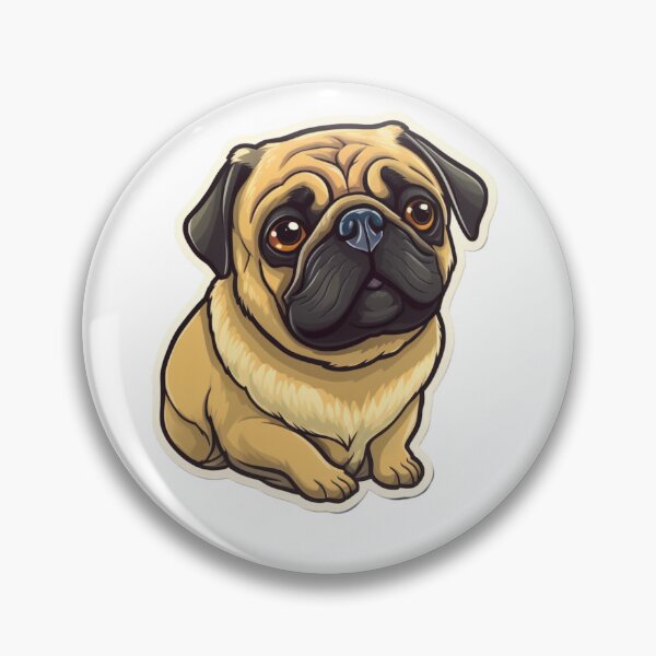 Item preview, Illustrated Brown Pug designed and sold by turnipjoestudio.