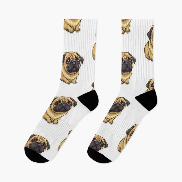 Item preview, Illustrated Brown Pug designed and sold by turnipjoestudio.