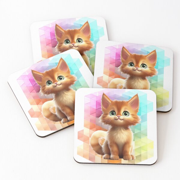 Item preview, Happy Cute Somali Kitten designed and sold by Cat & Puppy.