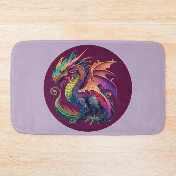 Item preview, Rainbow dragon in circle designed and sold by Astralia.