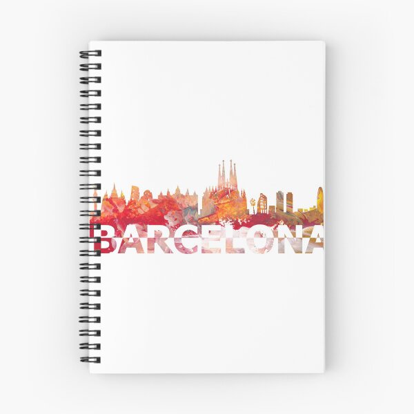 Item preview, Barcelona Skyline Silhouette Giant Letters designed and sold by artshop77.
