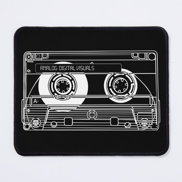 Item preview, Cassette Tape Graphic Tee – Mixtape Era Y2K Streetwear (White Lines) Choose a Darker Color / Analog / Music designed and sold by analogdigitalvz.