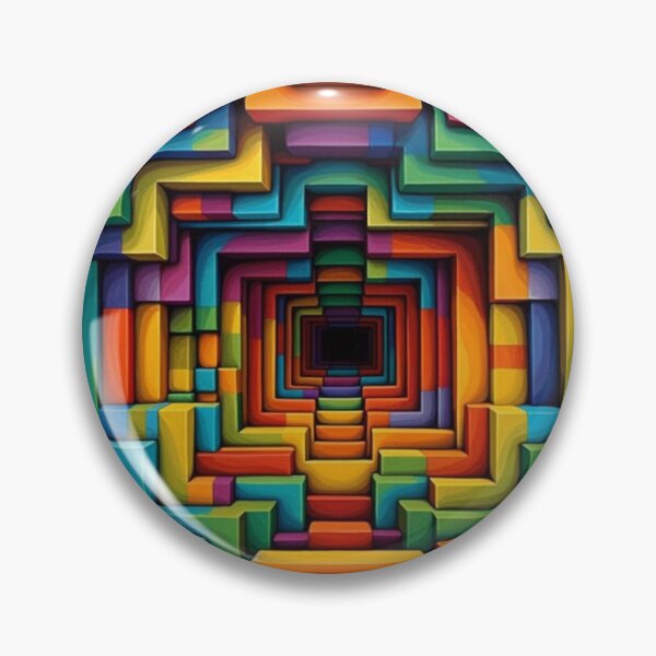 Item preview, Optical Illusion 3D Rainbow wormhole designed and sold by SweetWhiskers.