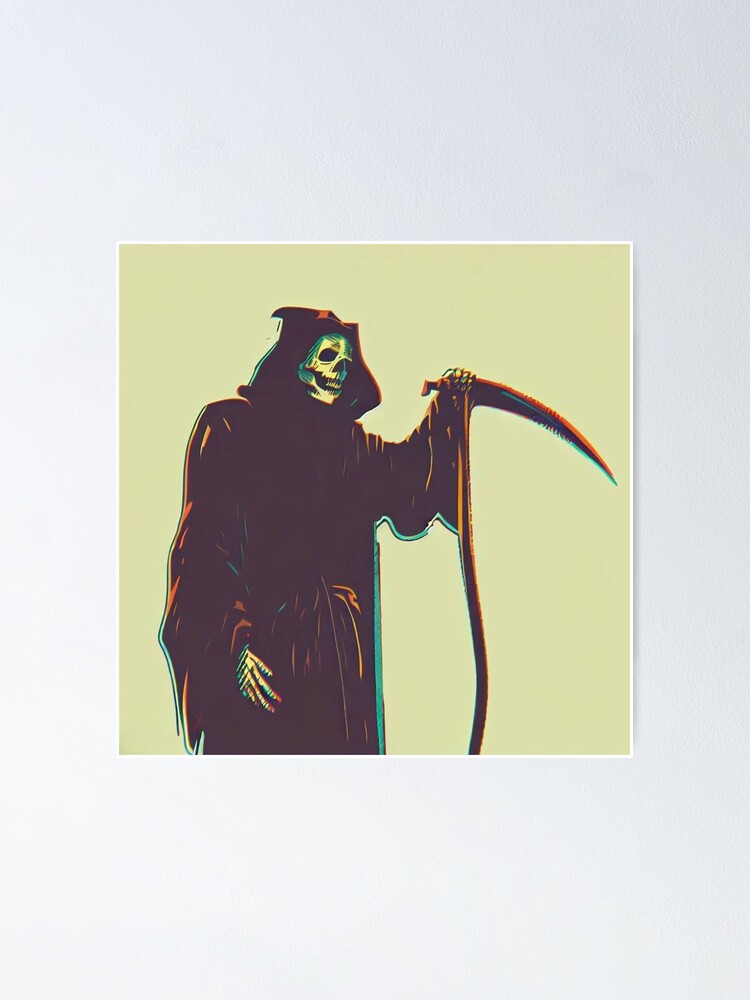 Thumbnail 1 of 3, Poster, GRIM REAPER designed and sold by AboveUndrground.