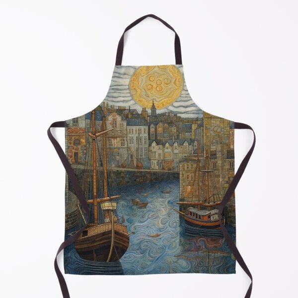 Item preview, Penzance Folk Art Scene designed and sold by EpicFoxArt.
