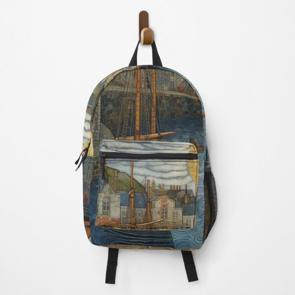 Item preview, Penzance Folk Art Scene designed and sold by EpicFoxArt.