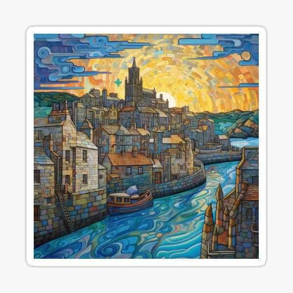 Sun Behind Penzance Sticker