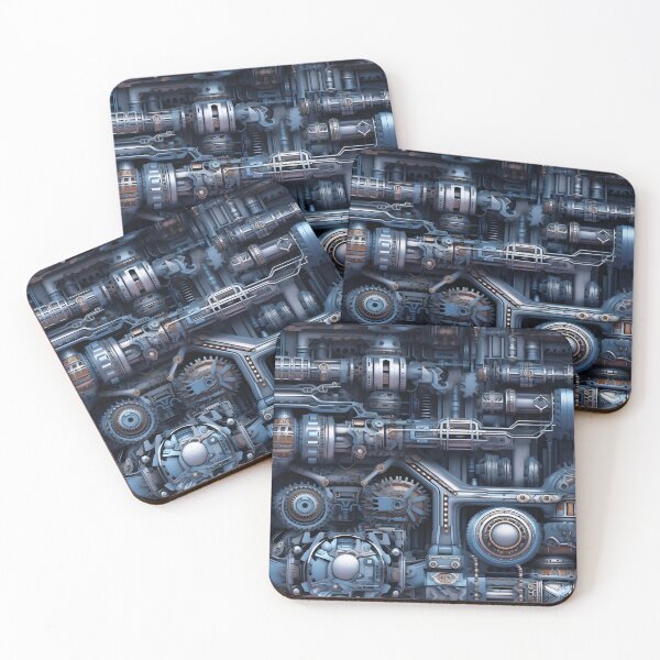 Item preview, Rusty Blue Machinery - Seamless designed and sold by GalacticLabs.