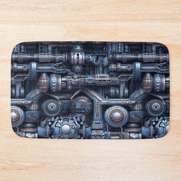 Item preview, Rusty Blue Machinery - Seamless designed and sold by GalacticLabs.