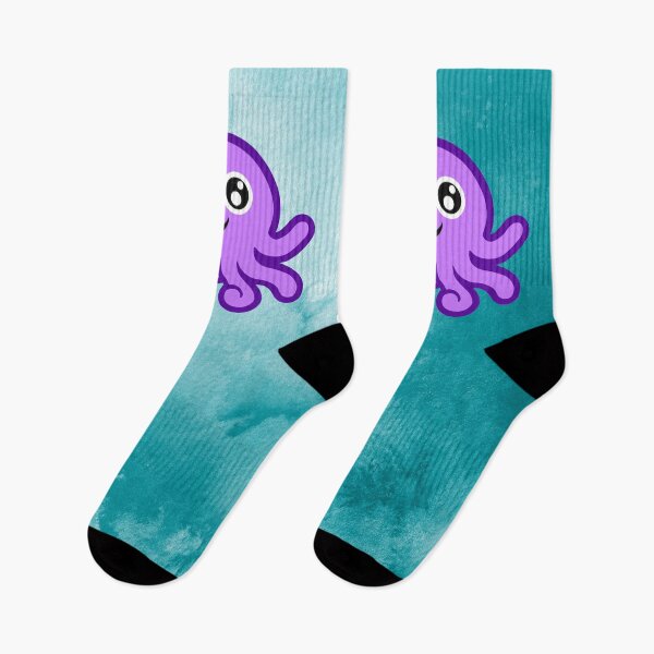 Item preview,  Artful Octopus - cute little celaphopod! Version with watercolour ocean background. designed and sold by ArtfulOctopus.