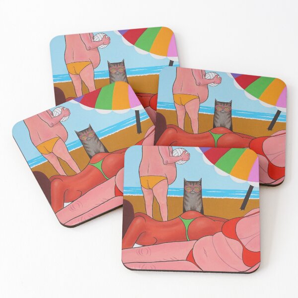 Item preview, Gato en la playa n°7 designed and sold by Manfrere.