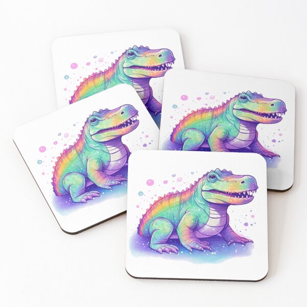 Item preview, Rainbow Dinosaur designed and sold by Moth & Antler Media.