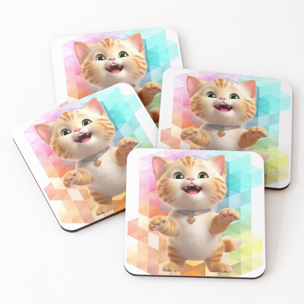 Item preview, Happy Cute Munchkin Kitten designed and sold by Cat & Puppy.