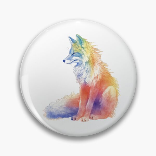 Item preview, A Rainbow Fox designed and sold by minjagoods.
