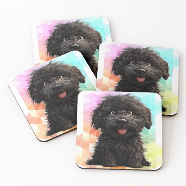 Item preview, Happy Cute Hungarian Puli Puppy designed and sold by Cat & Puppy.