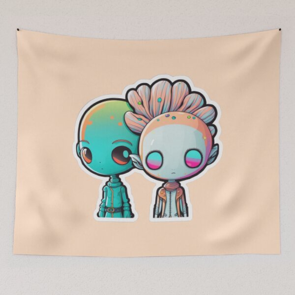 Item preview, Cute alien friends designed and sold by decorjam.
