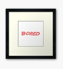 Bored Framed Print