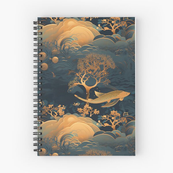 Item preview, Underseascape gold blossom pattern designed and sold by Viking-Samurai.